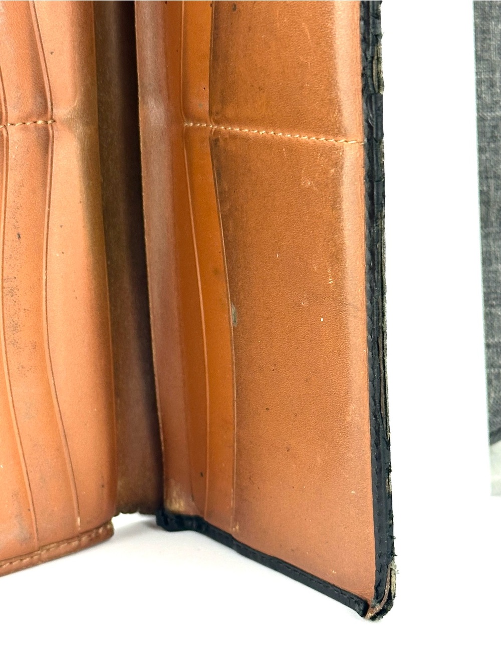 Dunhill Long Leather Wallet in Black & Sable Brown - Picture 12 of 14